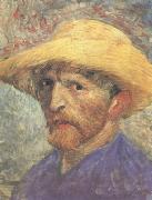 Vincent Van Gogh Self-Portrait with Straw Hat (nn04) Sweden oil painting artist